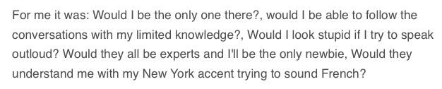 Duolingo forum post from a learner about the in-person events